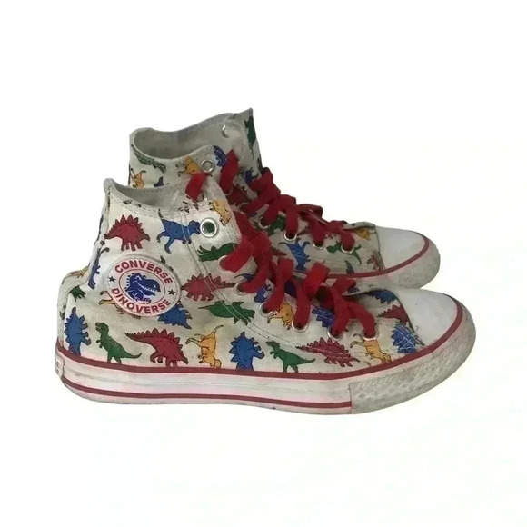 DINOVERSE CUSTOM CHUCK TAYLOR ALL STAR CONVERSE JURASSIC PARK LAND BEFORE TIME - Picture 10 of 10